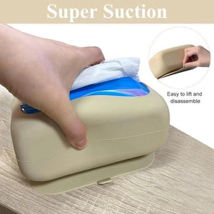 Silicone Tissue Box with Suction Cup