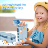 Bus-Shaped Kids Water Bottle: Leak-Proof, Fun and Ideal for School Use