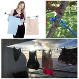 Stretchable Clothes Hanging Rope With Clips (Buy 1 Get 1 Free)