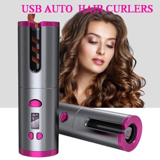 Auto-Rotating Ceramic Hair Curler